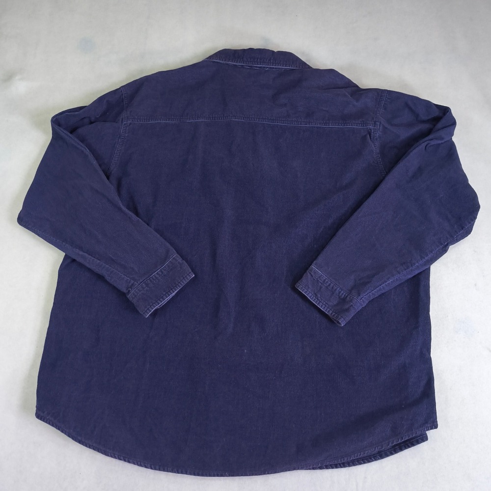 Vintage Style Tweety Bird Corduroy Shirt XL Purple Looney Tunes Button‎ Up - Picture 2 of 11